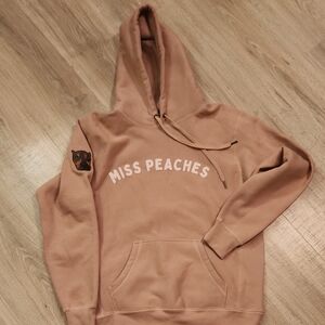 Miss Peaches Women's Peach Hoodie Sweatshirt